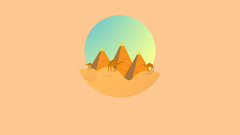 Camel Desert Minimal