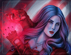 Captain America Civil War Scarlet Witch Art