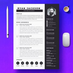 Modern Resume Template / CV Template – MasterBundles