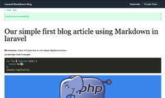 Laravel Markdown Blog: Publish blog posts with content in Markdown ...