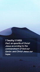 1 Timothy 1:1 WEB Phone - Paul, an apostle of ...