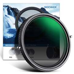 Neewer 2-in-1 Variable ND2-ND32 & CPL Filter with Combined ND & CPL Reduces Exposure by Greater Control over (NEEWER 82mm Variable ND Filter ND2-ND32 Adjustable Neutral Density Filter/No X Cross/Ultra Slim Aluminum Alloy Frame/Optical Glass/Multi L)