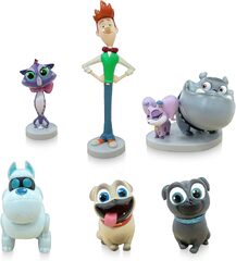 Disney Junior Puppy Pals 3.5 Dog Owner Bob PVC Figure Rare Figurine Cake Topper Toy (Disney Junior Puppy Dog Pals Bob PVC Figure)