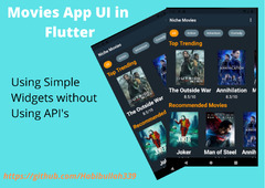 Movies App UI in Flutter - Source code @GitHub