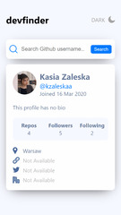 GitHub - kzaleskaa/github-user-search-app: Using the GitHub API to ...