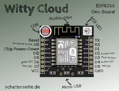 ESP8266 (ESP8266 Serial WiFi Witty Cloud Development Board ESP-12F Module Mini nodemcu)