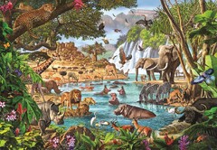 Puzzle Clementoni African Waterhole 3000 Pieces (African Waterhole by Steve Crisp)