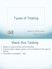 Types of Testing | PDF | Software Testing | Application Software