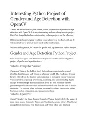 Interesting Python Project of Gender and Age Detection With OpenCV ...