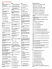 Vim Cheat Sheet | PDF | Text | Graphical User Interfaces