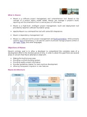 What Is Maven:: Build Automation Java C# Ruby Scala | PDF