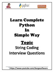 Python%20String%20Coding%20Interview%20Questions%20PDF%20%7C%20PDF%20%7C%20Character%20...