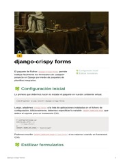 Django-Crispy Forms | PDF | Software | Programación de computadoras