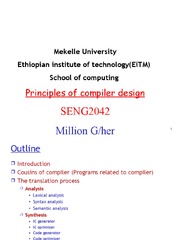 Principles of Compiler Design: Million G/her | PDF | Compiler ...