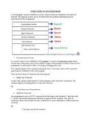 Structure of Java Program | PDF | Class (Computer Programming ...