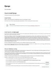 How To Install Django - Django Documentation - Django ...