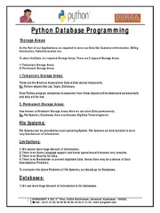 Python Database Programming | PDF | Databases | Computer Data Storage