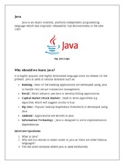 Java History Features | PDF | Java (Programming Language ...