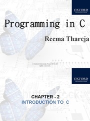 Programming in C by Reema Thareja (Reema Thareja)