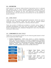 Computer Aided Software Engineering | PDF | Software Development ...