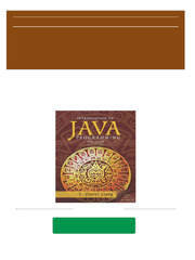 Introduction to Java Programming, Brief Version by Y. Daniel Liang (Java)