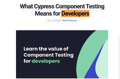 Cypress Component Testing