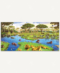 African Watering Hole, a traditional puzzle - Stave Puzzles