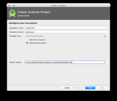 Create Android Project (Android Studio)