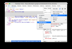 Google Chrome Developer Tools (Google Search)