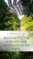 2 Timothy 3:1 WEB Phone - But know this, that in ...