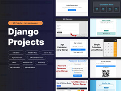 20+ Django Projects with Source Code