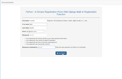 Python - A Simple Register Form With Django Built In Register ...