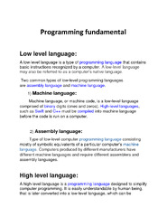 SOLUTION: Programming fundamental pdf - Studypool