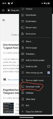 Developer Tools Android Browser (Google Chrome)