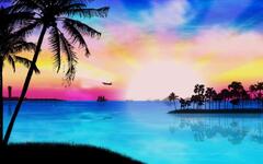 Tropical Paradise Sunset