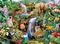 Sunsout INC Secret Rainforest 1000 pc Jigsaw Puzzle byist (Secret Rainforest by Lori Schory)