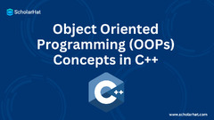 Object Oriented Programming (OOPs) Concepts in C++