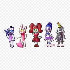 Five Nights At Freddy's Sister Location (Sister Location Chibis)