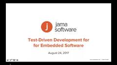 Jama Software Test-Driven Development for Embedded Software