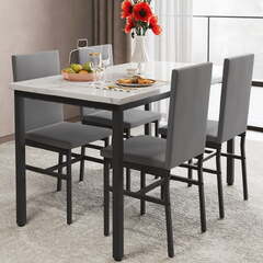 5-Piece Dining Table Set (Dining Table & Chairs Set)