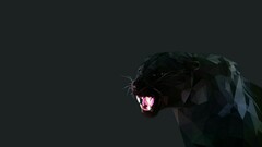 , Dark background, Minimal, Black Panther, ,work...