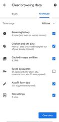 Web browsing history (Google Chrome for Android)