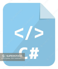 C# icon | Major programming language vector icon illustration ...