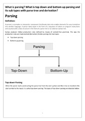 Parsing Techniques And Its Types | Study Guides, Projects ...