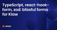 TypeScript, react-hook-form, zod: blissful forms