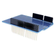 Arduino UNO R3 Shield (Prototype PCB Board for Arduino Uno R3 Atmega328p Shield Board Breadboard ProtoShield DIY FR-4 2.54mm Pitch 2mm Pitch Hole One)