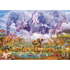 Schmidt Spiele - Animals at The Waterhole - 1000 Piece Jigsaw Puzzle (Animals at the Waterhole Schmidt-Spiele)