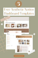 5 Aesthetic Notion Dashboard Templates — DIAxNA