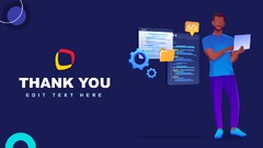 Thank You Slide for Programming PowerPoint Template - SlideModel