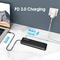 Wavlink Usb c Laptop Docking Station Triple Display with 100W PD3.0 Charging (Wavlink Triple Display USB-C Docking Station)